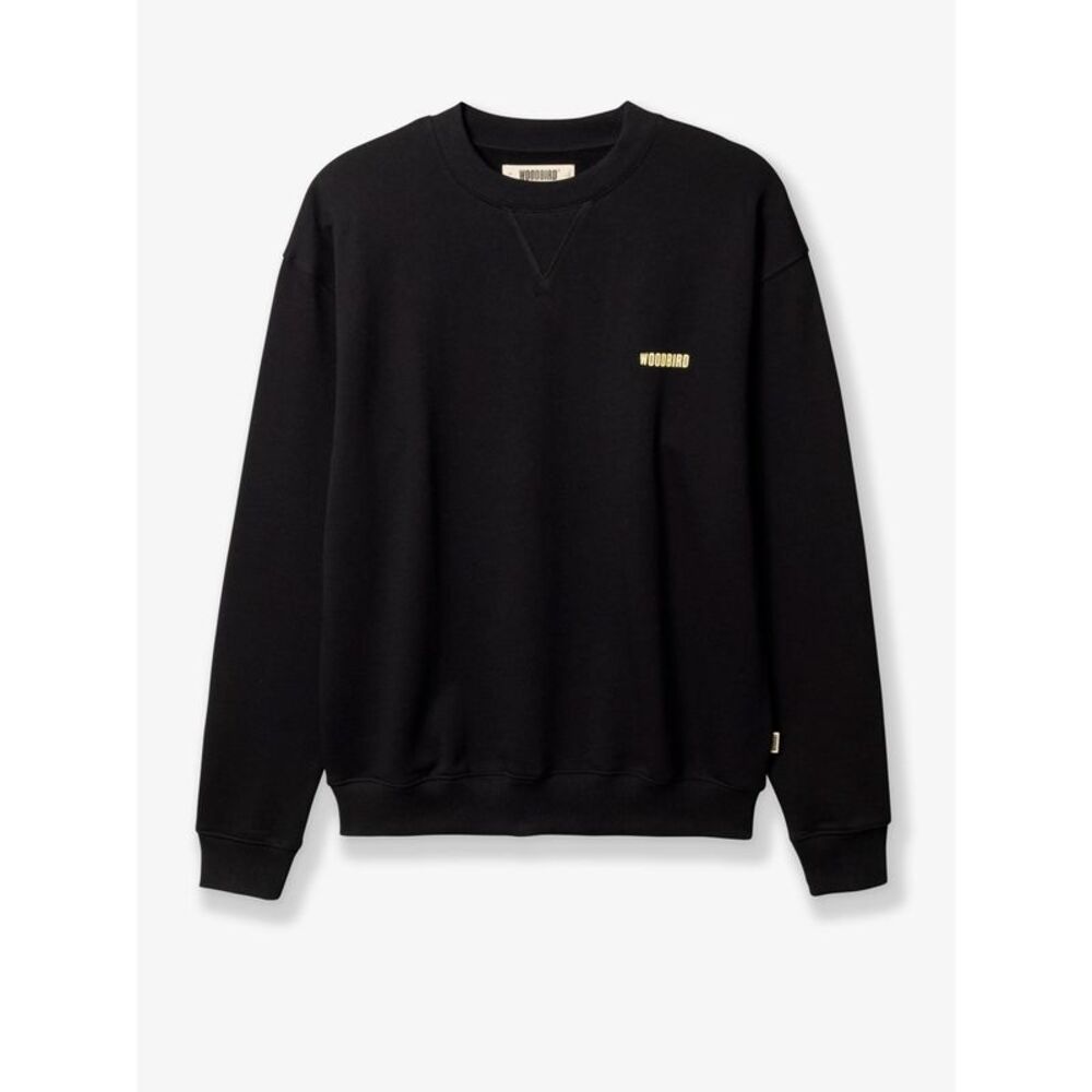 Woodbird Men Cotton Sweater With Front Logo Print